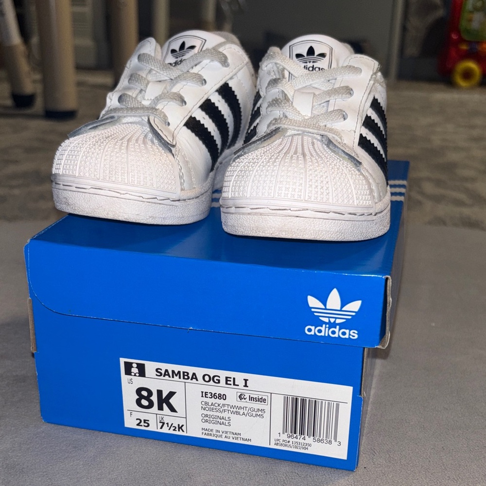 Adidas Kids Samba OG White Black Sneakers